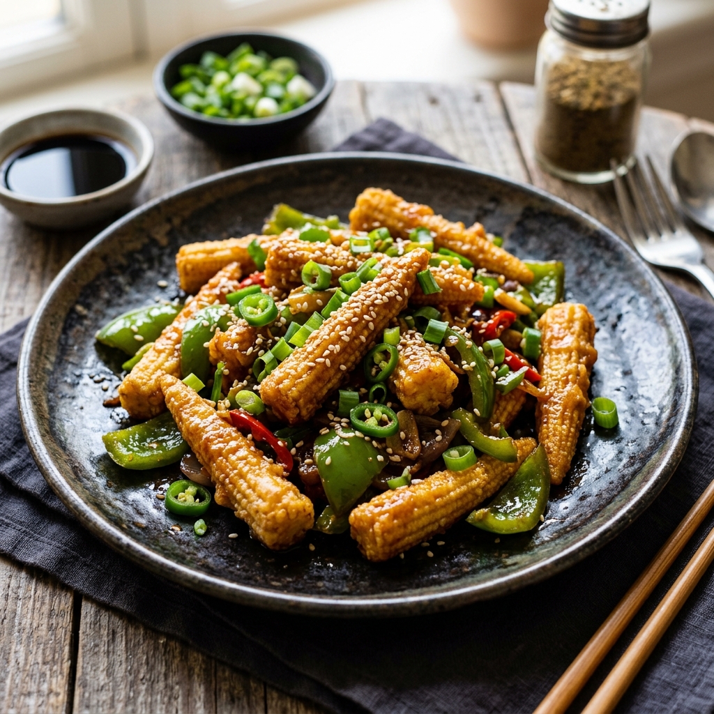 Baby Corn Chilli