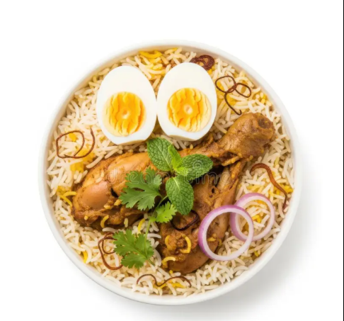 Chicken Egg Biryani [2 pc Chicken and 1 egg]